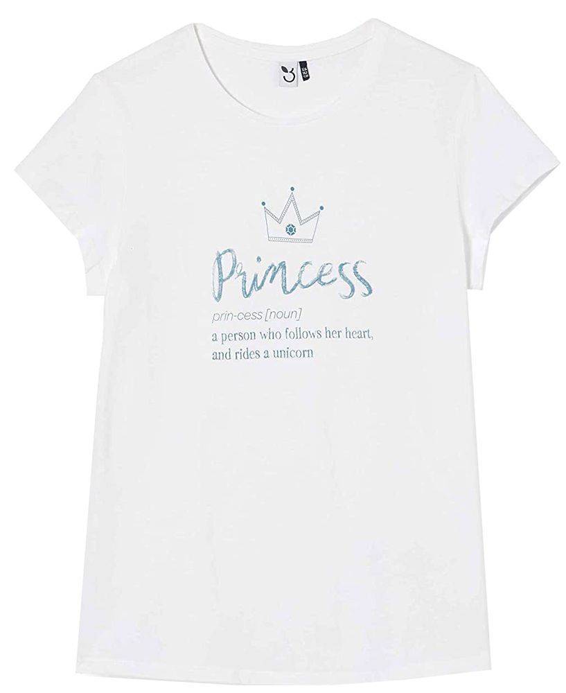 T-SHIRT 3 POMMES 3Q10994 ΛΕΥΚΟ (2-3 ΕΤΩΝ)-(98CM)