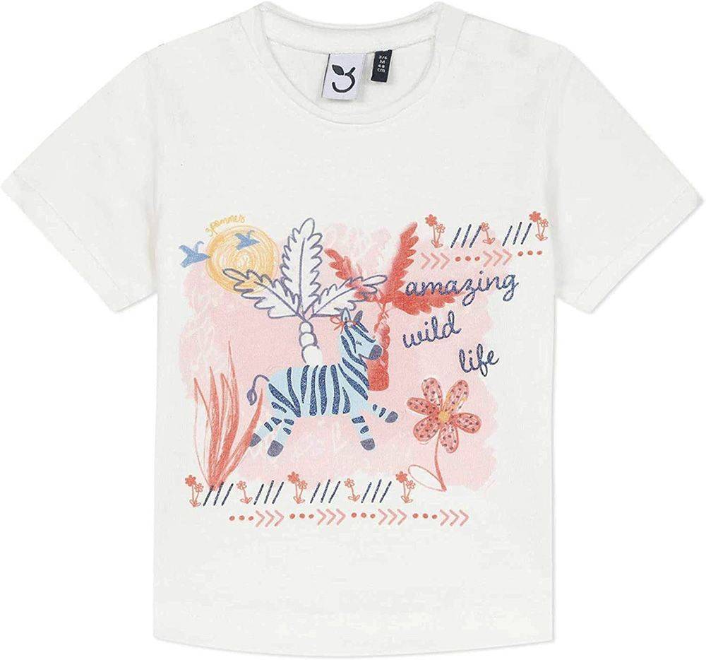 T-SHIRT 3 POMMES 3Q10012 ΛΕΥΚΟ (9 ΜΗΝΩΝ)-(74CM) 3 POMMES