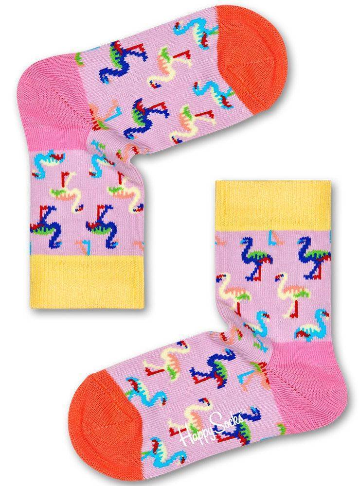 ΚΑΛΤΣΕΣ HAPPY SOCKS FLAMINGO SOCK KFMN01-3000 ΡΟΖ/ΠΟΛΥΧΡΩΜΟ (EU: 24-28) HAPPY SOCKS