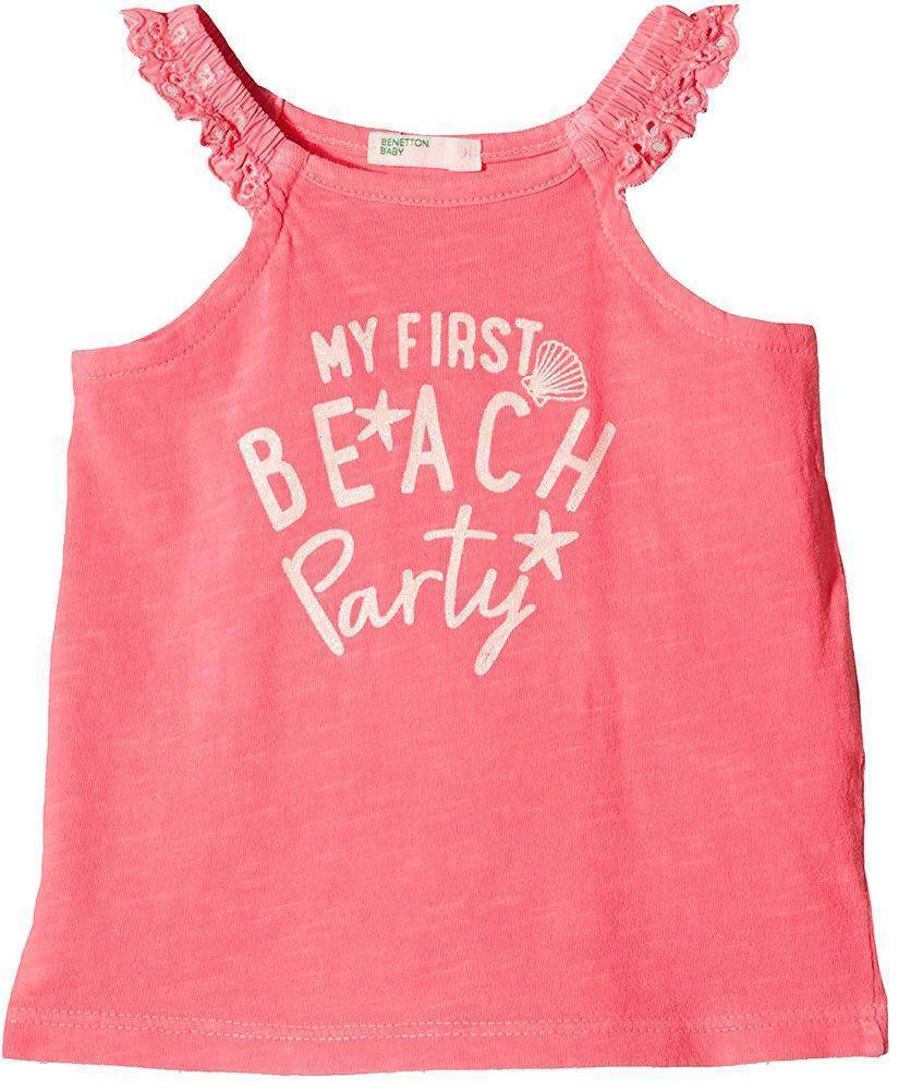 ΜΠΛΟΥΖΑ ΜΕ ΡΑΝΤΑΚΙ BENETTON SUMMER HER ΡΟΖ FLUO (68 CM)-(6-9 ΜΗΝΩΝ)