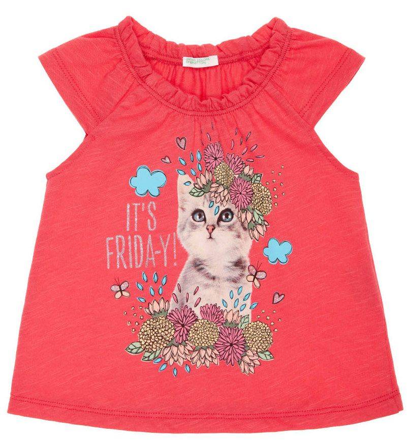 ΜΠΛΟΥΖΑ ΜΕ ΚΟΝΤΟ ΜΑΝΙΚΙ BENETTON GARDEN BABY G ΓΑΤΟΥΛΑ ΚΟΡΑΛΙ (68 CM)-(6-9 ΜΗΝΩΝ)