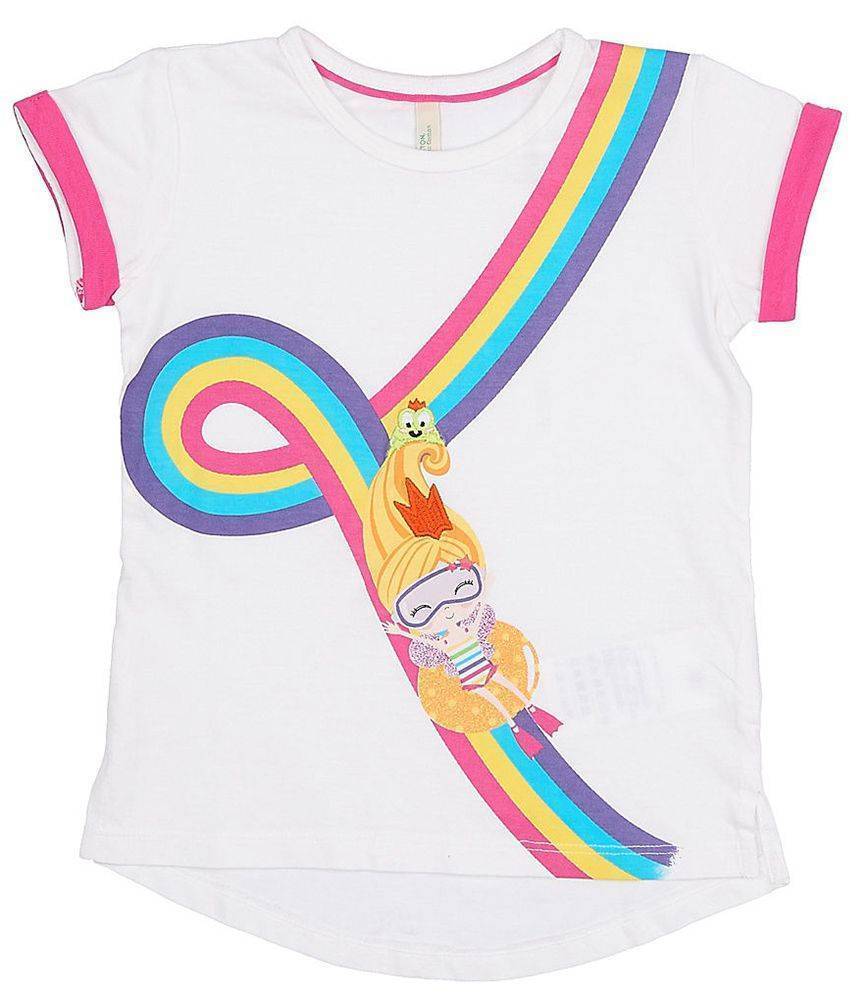 ΜΠΛΟΥΖΑ ΜΕ ΚΟΝΤΟ ΜΑΝΙΚΙ BENETTON BROTHERS R. IG ΟΥΡΑΝΙΟ ΤΟΞΟ ΛΕΥΚΟ (82 CM)-(1-2 ΕΤΩΝ) BENETTON