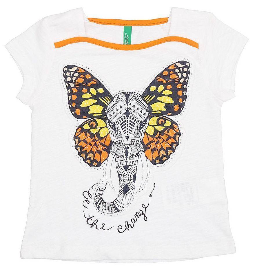 T-SHIRT BENETTON GREEN ROOTS I G ΕΛΕΦΑΝΤΑΣ ΛΕΥΚΟ (82 CM)-(1-2 ΕΤΩΝ)