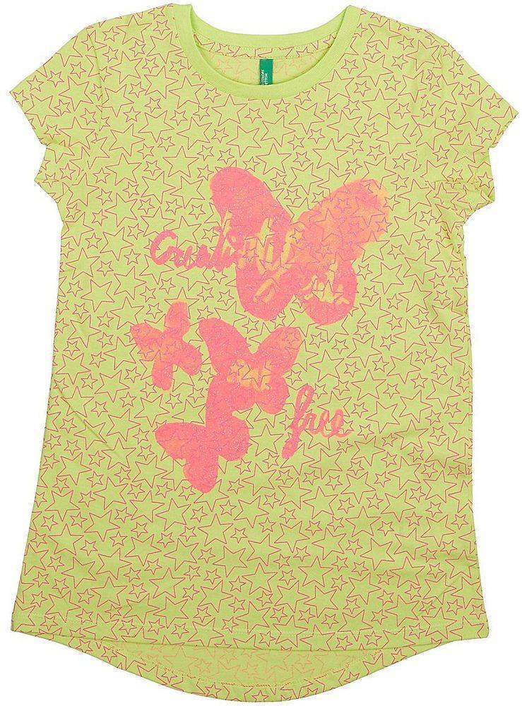 ΜΠΛΟΥΖΑ ΜΕ ΚΟΝΤΟ ΜΑΝΙΚΙ BENETTON FOUNDATION TK ΑΣΤΕΡΙΑ ΚΙΤΡΙΝΟ FLUO (90 CM )-(2 ΕΤΩΝ ) BENETTON