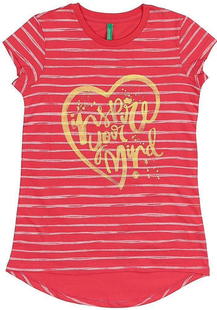 BENETTON ΜΠΛΟΥΖΑ ΜΕ ΚΟΝΤΟ ΜΑΝΙΚΙ BENETTON FOUNDATION TK ΦΟΥΞΙΑ (82 CM)-(1-2 ΕΤΩΝ)