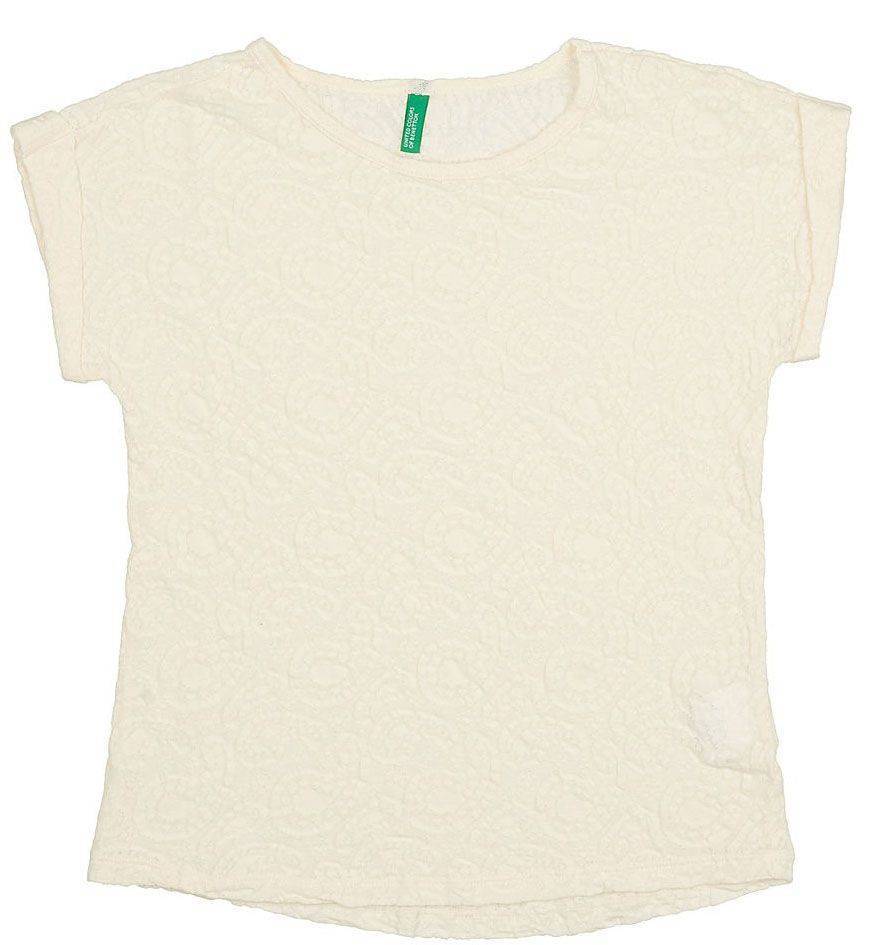 T-SHIRT BENETTON CRAFT GIRL ΕΚΡΟΥ (140 CM)-(8-9 ΕΤΩΝ) BENETTON