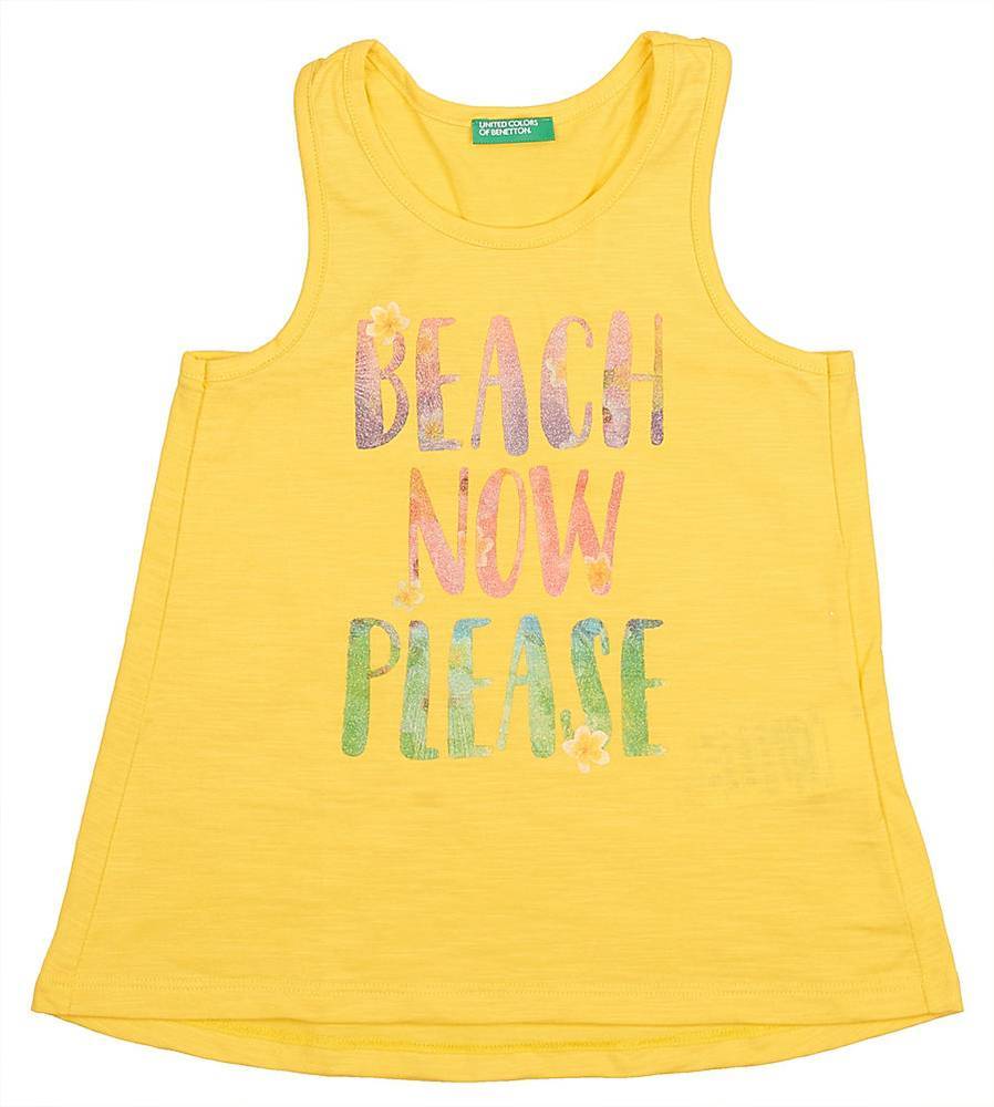 BENETTON ΜΠΛΟΥΖΑ ΑΜΑΝΙΚΗ BENETTON 6 CALIFORNIAN G ΚΙΤΡΙΝΟ (90 CM)-(2 ΕΤΩΝ)