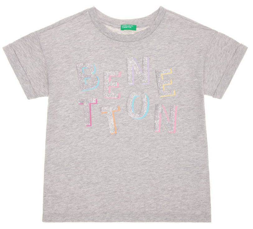 BENETTON T-SHIRT BENETTON BASIC GIRL ΓΚΡΙ ΜΕΛΑΝΖΕ (82 CM)-(1-2 ΕΤΩΝ)