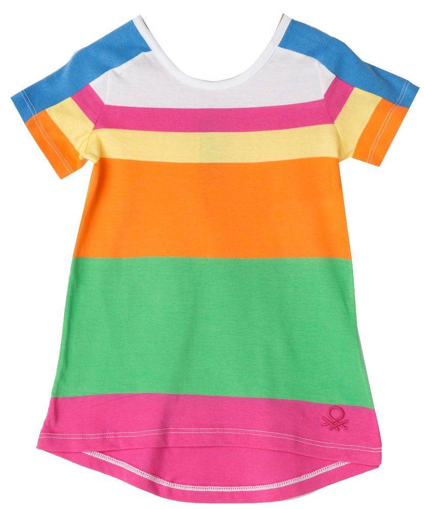 BENETTON ΜΠΛΟΥΖΑ ΜΕ ΚΟΝΤΟ ΜΑΝΙΚΙ BENETTON FOUNDATION TK S ΠΟΛΥΧΡΩΜΟ (90 CM )-(2 ΕΤΩΝ )
