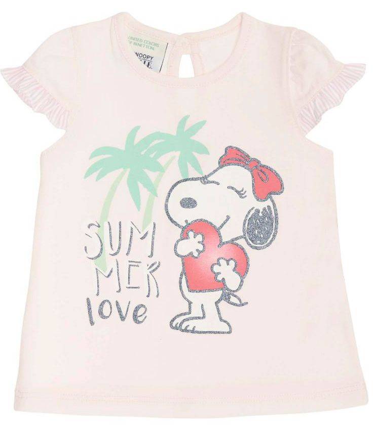 TOP BENETTON CA SNOOPY ΑΝΟΙΧΤΟ ΡΟΖ (74 CM)-(9-12 ΜΗΝΩΝ)