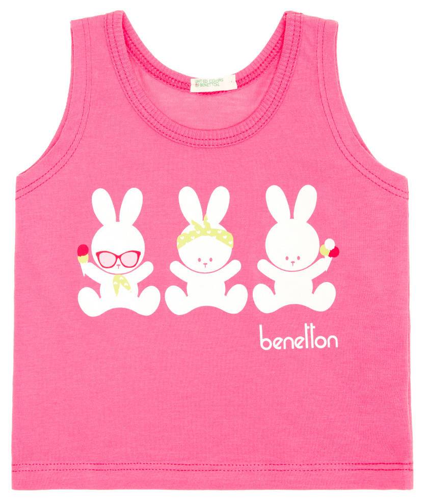 ΜΠΛΟΥΖΑ ΑΜΑΝΙΚΗ BENETTON BAS/FUNZ SUM BB ΦΟΥΞΙΑ (68 CM)-(6-9 ΜΗΝΩΝ) BENETTON