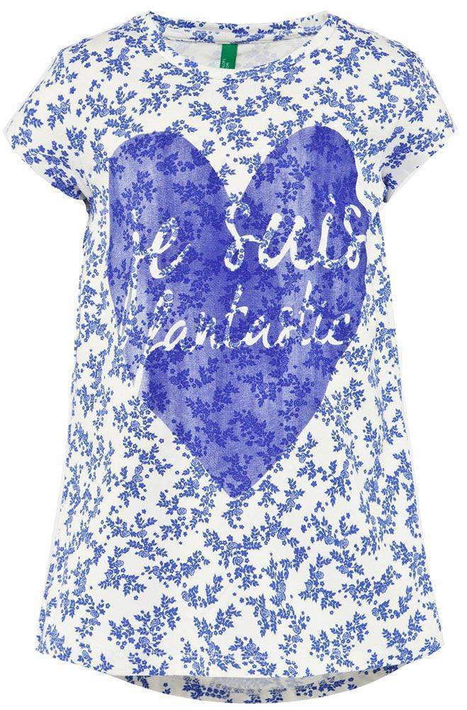 ΜΠΛΟΥΖΑ ΜΕ ΚΟΝΤΟ ΜΑΝΙΚΙ BENETTON BASIC TK ΛΕΥΚΟ/ΜΠΛΕ (82 CM)-(1-2 ΕΤΩΝ) BENETTON