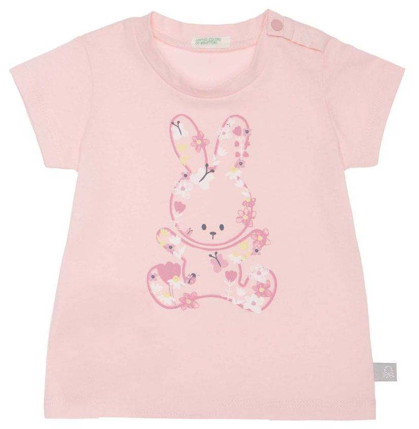 T-SHIRT BENETTON CA ΚΟΥΝΕΛΑΚΙ ΑΝΟΙΧΤΟ ΡΟΖ (68 CM)-(6-9 ΜΗΝΩΝ)