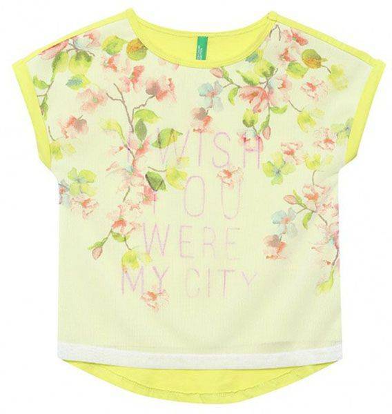 BENETTON ΜΠΛΟΥΖΑ ΜΕ ΚΟΝΤΟ ΜΑΝΙΚΙ BENETTON COLOR POWER ΛΑΧΑΝΙ (82 CM)-(1-2 ΕΤΩΝ)
