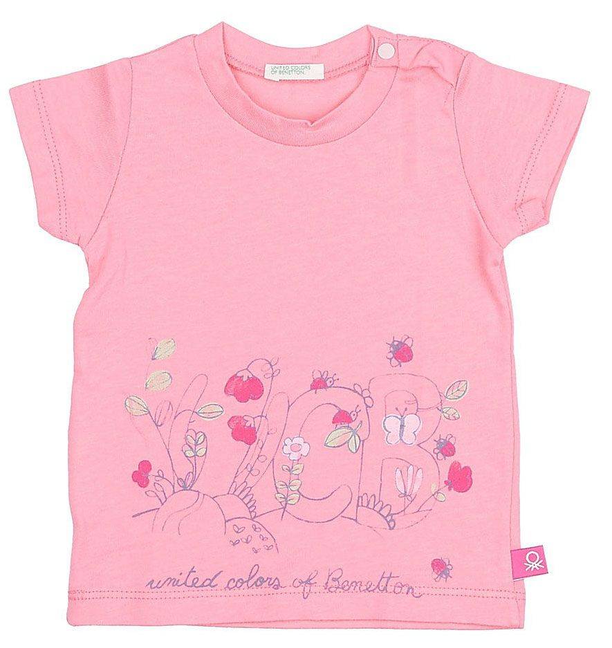 T-SHIRT BENETTON CA UCB ΡΟΖ (68 CM)-(6-9 ΜΗΝΩΝ) BENETTON
