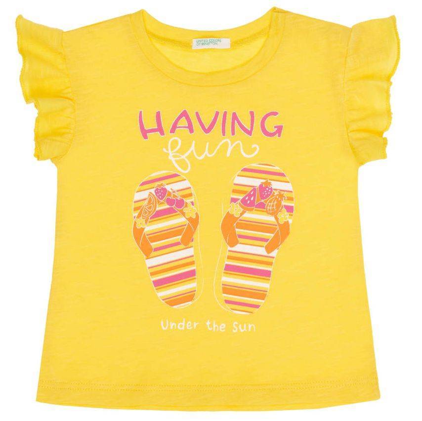 T-SHIRT BENETTON FRUIT FRIE BBG ΚΙΤΡΙΝΟ (68 CM)-(6-9 ΜΗΝΩΝ)