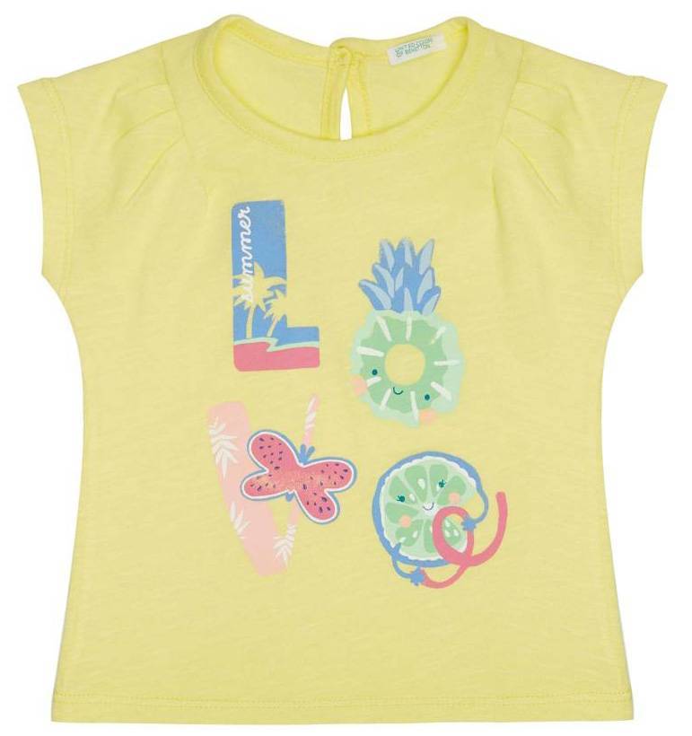 T-SHIRT BENETTON CA LOVE ΚΙΤΡΙΝΟ (62 CM)-(3-6 ΜΗΝΩΝ) BENETTON