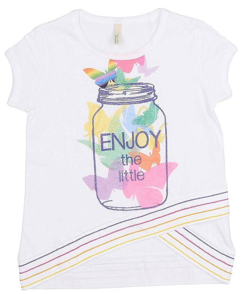 ΜΠΛΟΥΖΑ ΜΕ ΚΟΝΤΟ ΜΑΝΙΚΙ BENETTON BROTHERS R IG ΛΕΥΚΟ (82 CM)-(1-2 ΕΤΩΝ) BENETTON