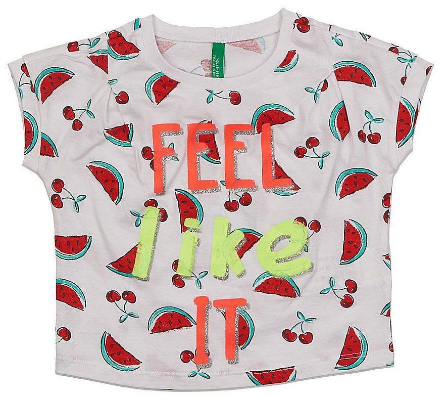 T-SHIRT BENETTON SAVE MONEY 2 ΛΕΥΚΟ/ΚΟΚΚΙΝΟ (90 CM)-(2 ΕΤΩΝ)