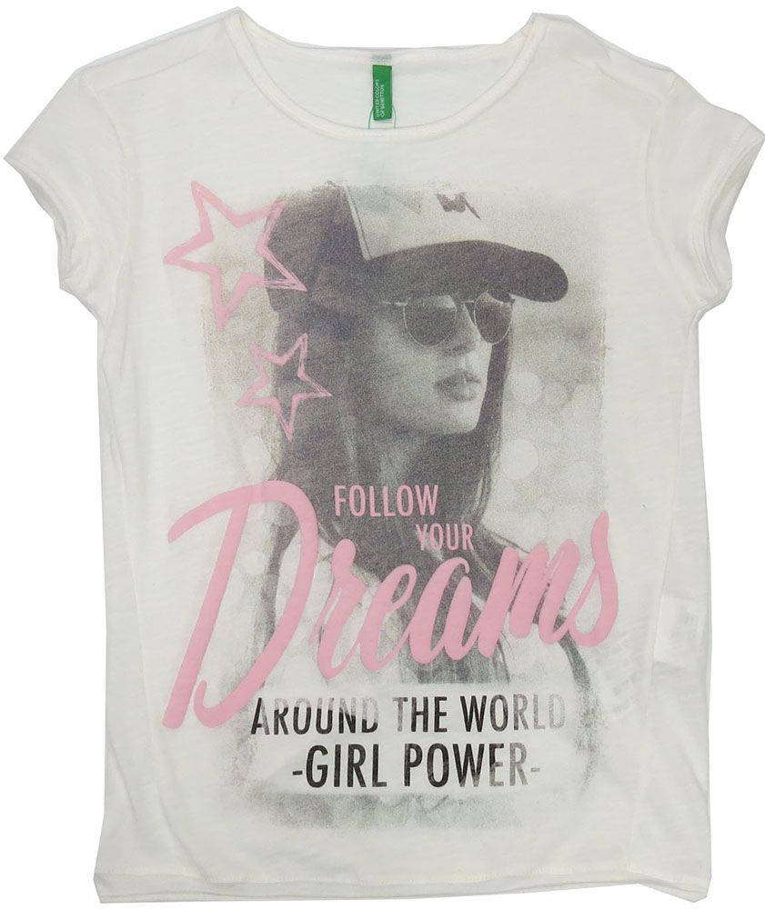 T-SHIRT BENETTON CHEERLEADERS ΛΕΥΚΟ ΜΕΛΑΝΖΕ (90 CM)-(2 ΕΤΩΝ) BENETTON