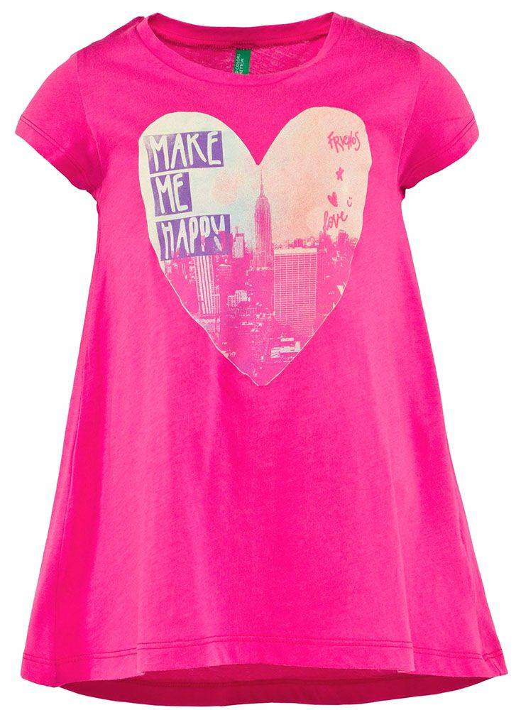 ΜΠΛΟΥΖΑ ΜΕ ΚΟΝΤΟ ΜΑΝΙΚΙ BENETTON CHEERLEADERS ΦΟΥΞΙΑ (90 CM)-(2 ΕΤΩΝ)