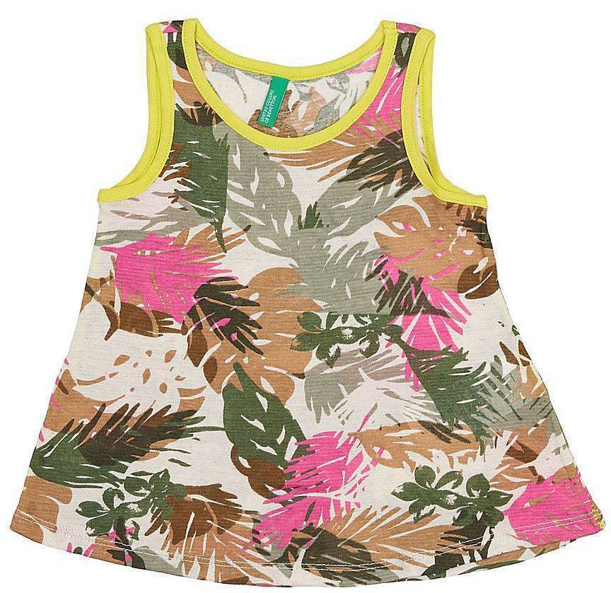 ΜΠΛΟΥΖΑ ΑΜΑΝΙΚΗ BENETTON GREEN ROOTS 1 G ΧΑΚΙ/ΠΟΛΥΧΡΩΜΟ (90 CM)-(2 ΕΤΩΝ)