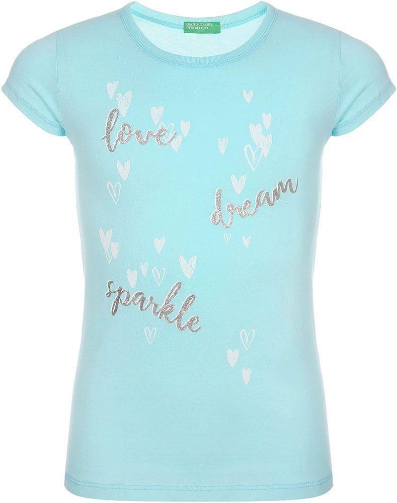 T-SHIRT BENETTON FUNZIONE GIRL LOVE DREAM SPARKLE ΓΑΛΑΖΙΟ (82 CM)-(1-2 ΕΤΩΝ)