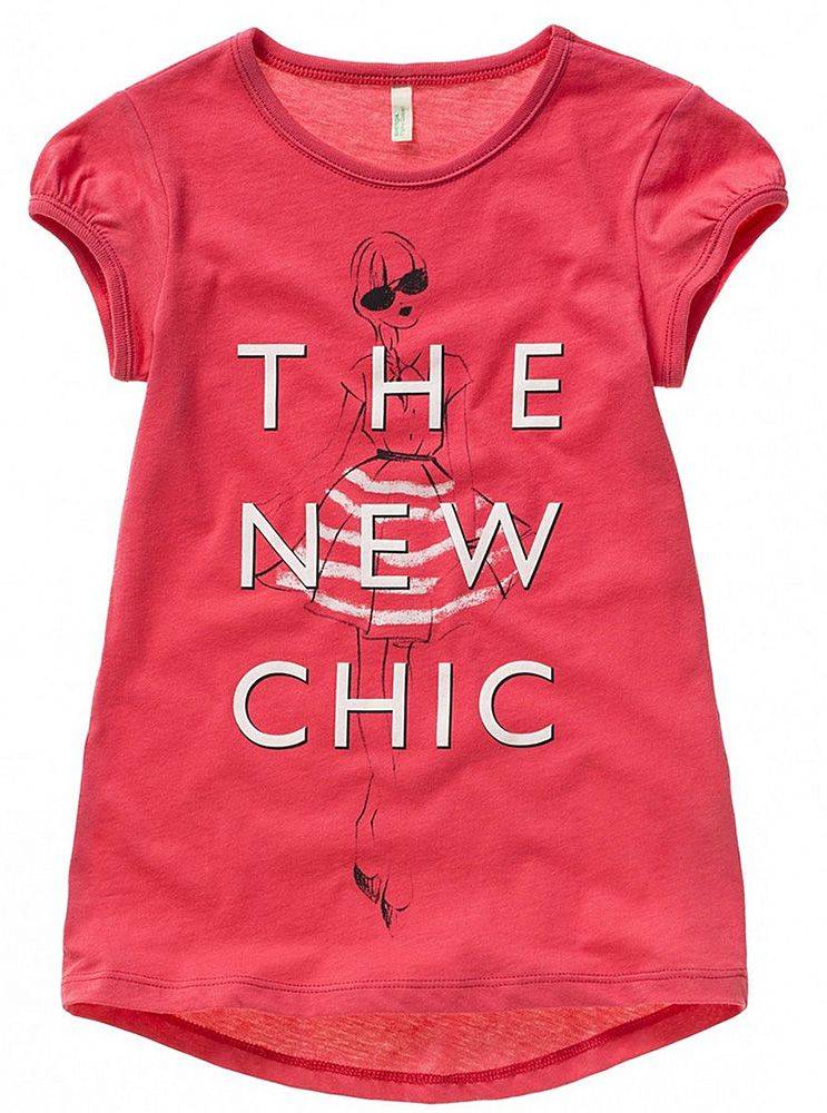 ΜΠΛΟΥΖΑ ΜΕ ΚΟΝΤΟ ΜΑΝΙΚΙ BENETTON SEASIDE CITY ΚΟΡΑΛΙ (90 CM)-(2 ΕΤΩΝ)