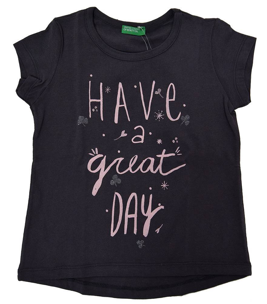 T-SHIRT BENETTON FUNZIONE GIRL ΑΝΘΡΑΚΙ (90 CM)-(2 ΕΤΩΝ) BENETTON