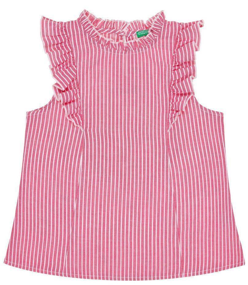 TOP BENETTON FUNZIONE GIRL ΛΕΥΚΟ/KOKKINO (82 CM)-(1-2 ΕΤΩΝ)