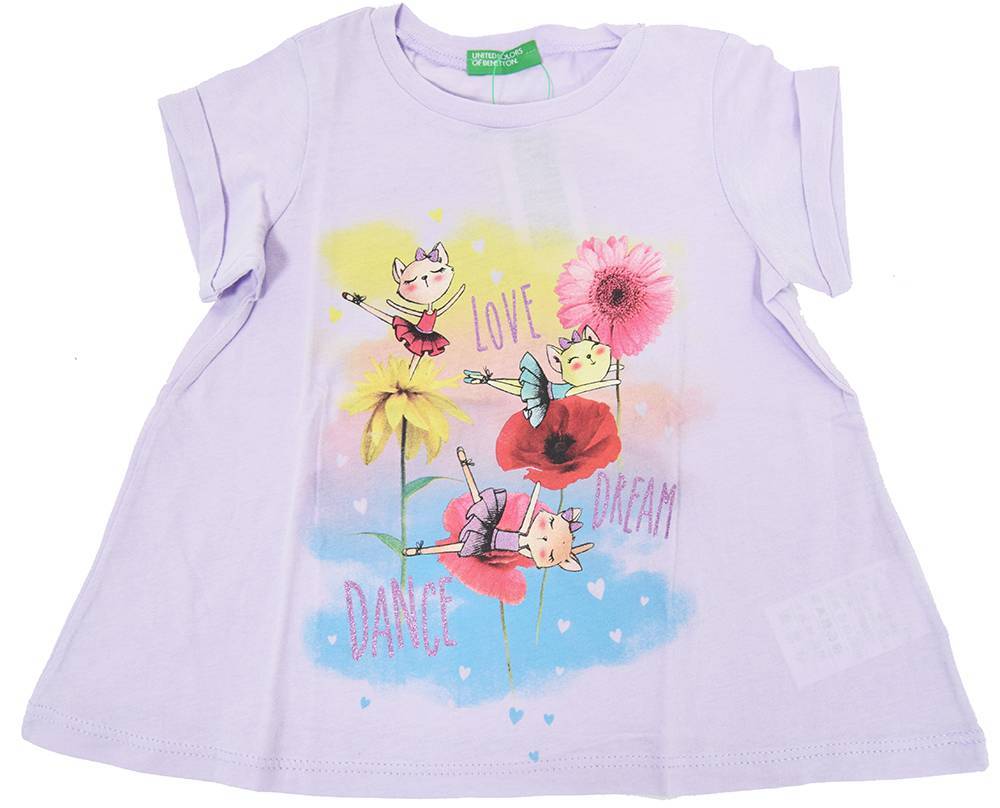 T-SHIRT BENETTON CA CATS ΛΙΛΑ (82 CM)-(1-2 ΕΤΩΝ) BENETTON