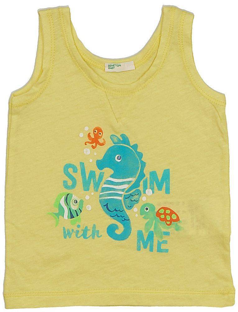 BENETTON ΦΑΝΕΛΑΚΙ BENETTON SUMMER HIM ΚΙΤΡΙΝΟ (62 CM)-(3-6 ΜΗΝΩΝ)