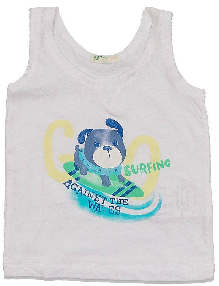ΦΑΝΕΛΑΚΙ BENETTON SUMMER HIM ΛΕΥΚΟ (62 CM)-(3-6 ΜΗΝΩΝ) BENETTON