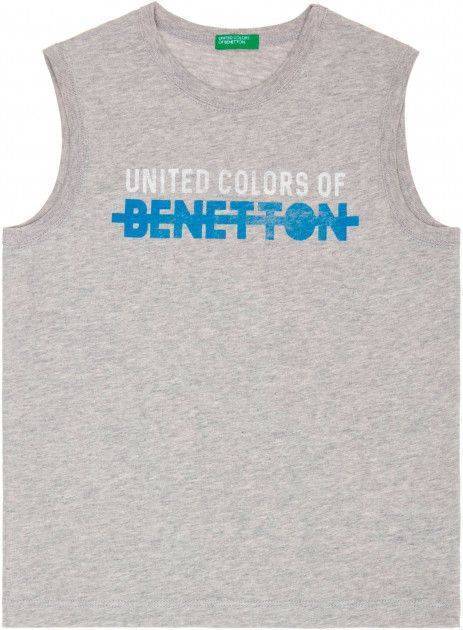 ΑΜΑΝΙΚΟ T-SHIRT BENETTON BASICO SUMMER BOY ΓΚΡΙ (82 CM)-(1-2 ΕΤΩΝ)