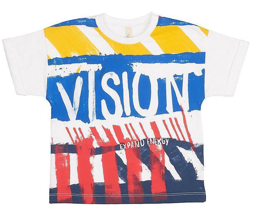 T-SHIRT BENETTON ART 2 BOY ΛΕΥΚΟ (90 CM)-(2 ΕΤΩΝ)