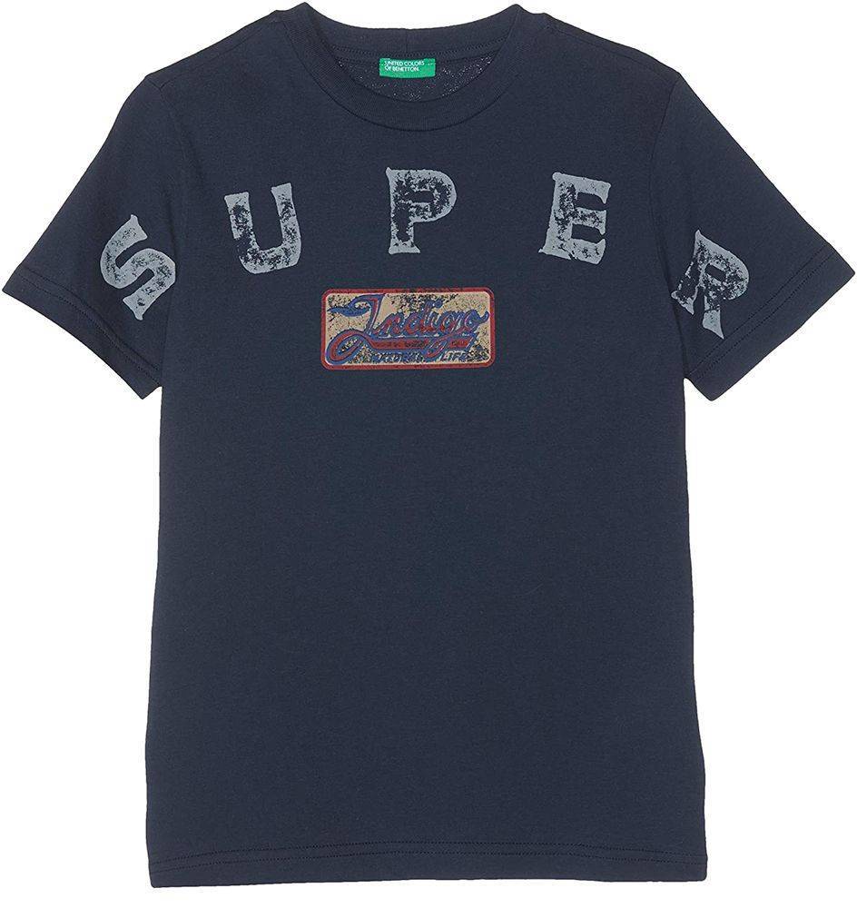 T-SHIRT BENETTON INDIGO BOY ΜΠΛΕ ΣΚΟΥΡΟ (82 CM)-(1-2 ΕΤΩΝ) BENETTON