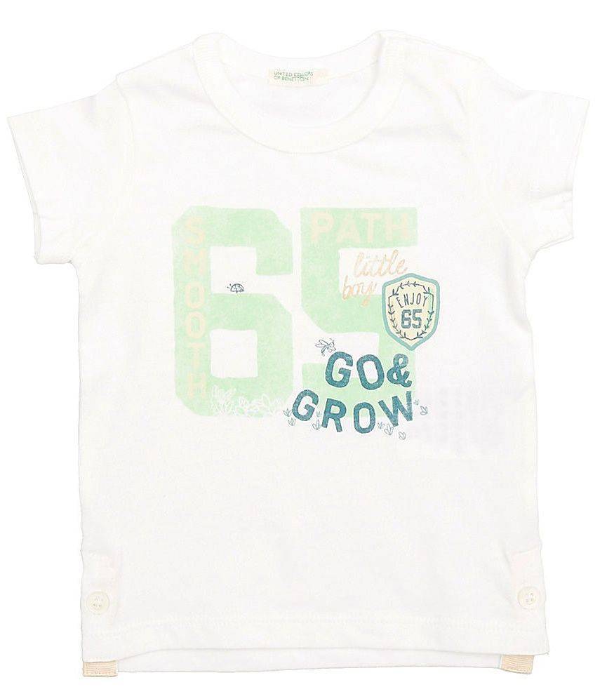 T-SHIRT BENETTON BABY BOY ΛΕΥΚΟ (74 CM)-(9-12 ΜΗΝΩΝ)