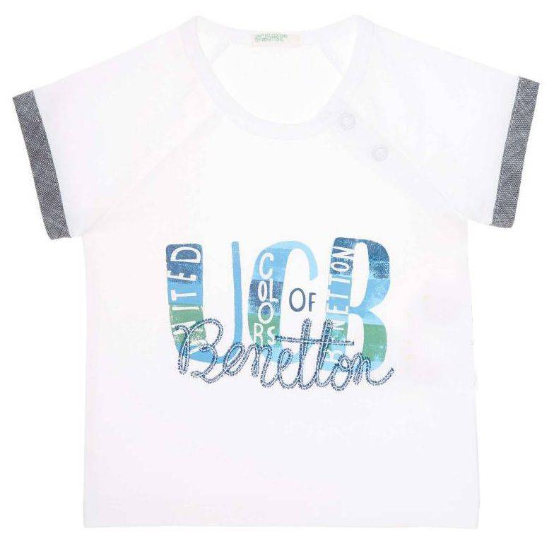 T-SHIRT BENETTON CA BABY BOY ΛΕΥΚΟ (62 CM)-(3-6 ΜΗΝΩΝ)