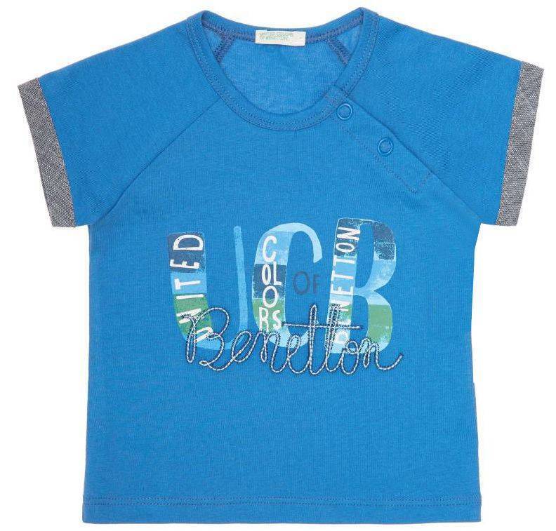 T-SHIRT BENETTON CA BABY BOY ΜΠΛΕ (68 CM)-(6-9 ΜΗΝΩΝ)