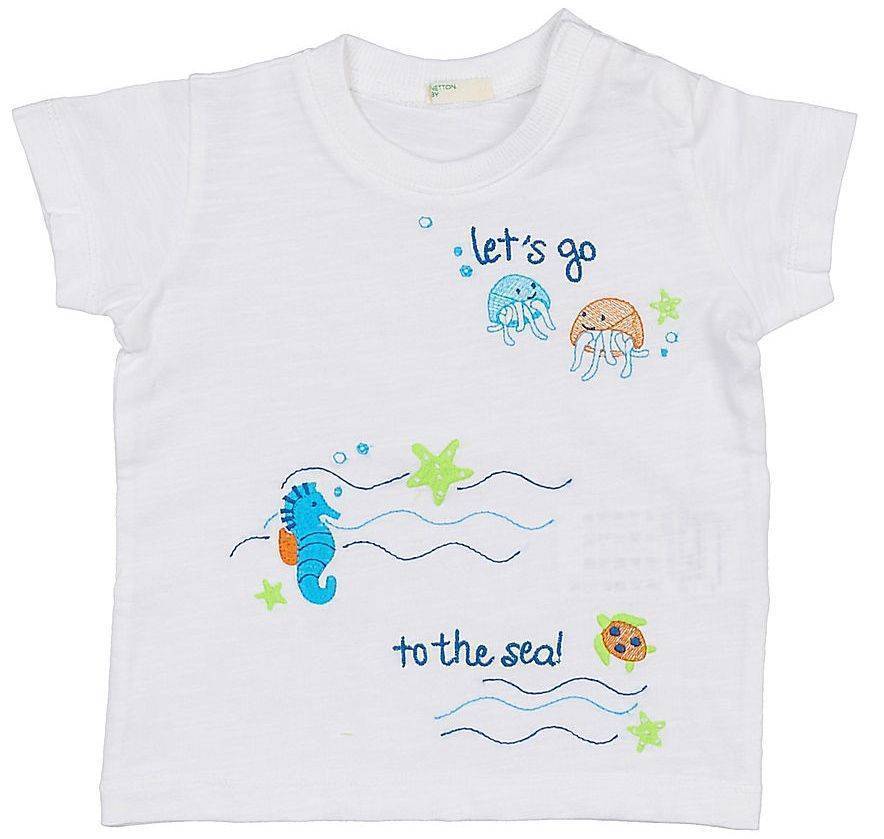 T-SHIRT BENETTON SUMMER HIM ΛΕΥΚΟ (62 CM)-(3-6 ΜΗΝΩΝ) BENETTON