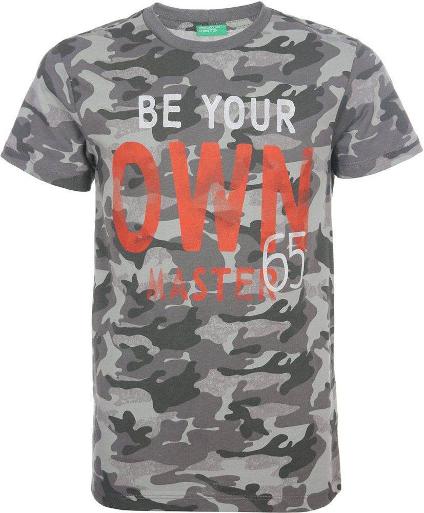 BENETTON T-SHIRT BENETTON FUNZIONE BOY CAMO ΓΚΡΙ (82 CM)-(1-2 ΕΤΩΝ)