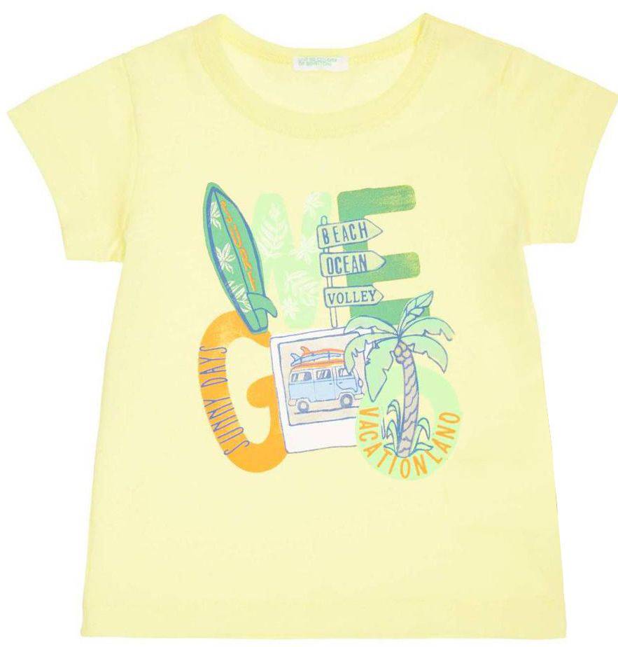 T-SHIRT BENETTON CA BABY BOY ΚΙΤΡΙΝΟ (62 CM)-(3-6 ΜΗΝΩΝ)
