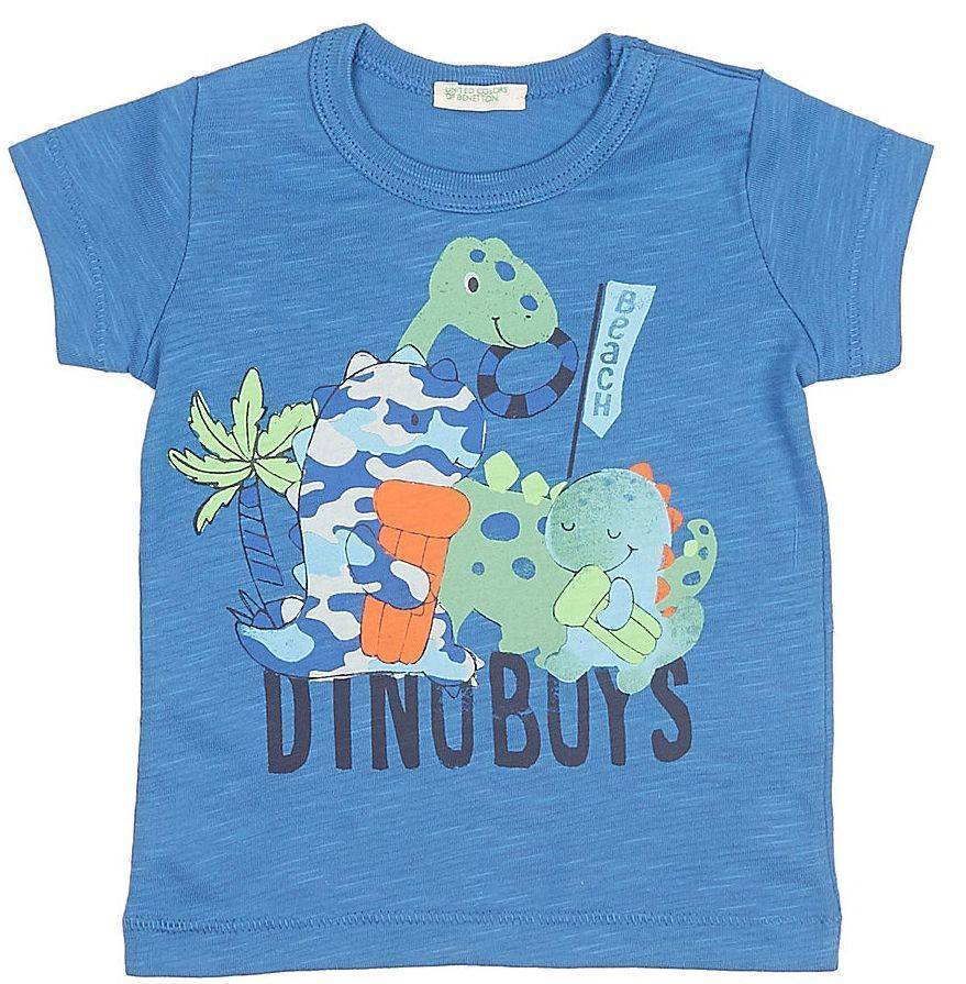 T-SHIRT BENETTON CA BABY BOY ΜΠΛΕ (62 CM)-(3-6 ΜΗΝΩΝ)