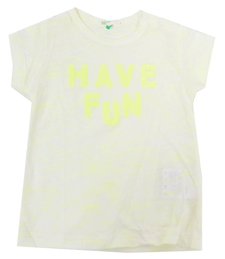 T-SHIRT BENETTON SUMMER HIM ΚΙΤΡΙΝΟ (68 CM)-(6-9 ΜΗΝΩΝ)