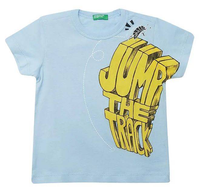 T-SHIRT BENETTON CA ΓΑΛΑΖΙΟ (82 CM)-(1-2 ΕΤΩΝ) BENETTON