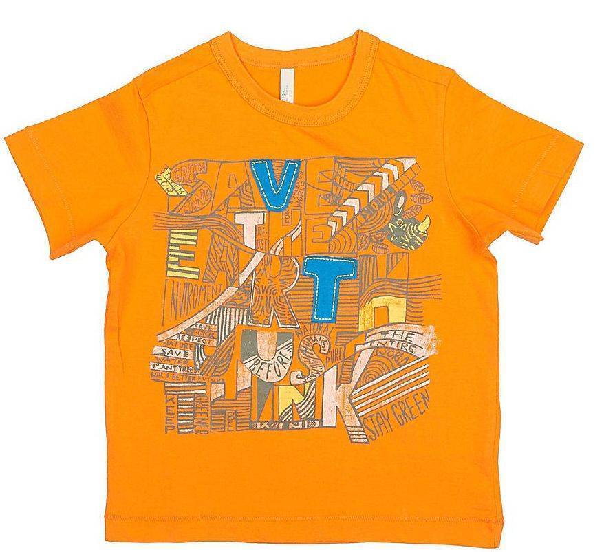 T-SHIRT BENETTON GREEN ROOTS ΠΟΡΤΟΚΑΛΙ (82 CM)-(1-2 ΕΤΩΝ) BENETTON