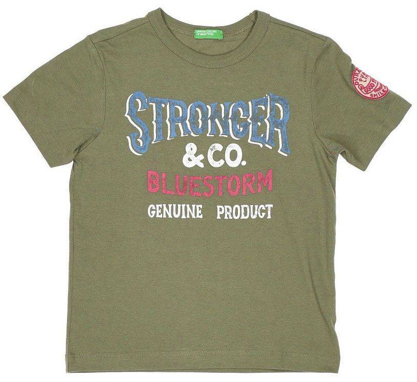 T-SHIRT BENETTON INDIGO BOY ΧΑΚΙ (82 CM)-(1-2 ΕΤΩΝ)