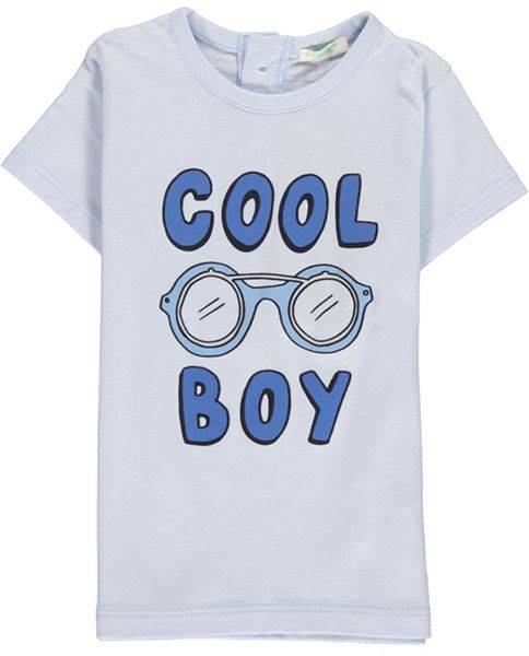 T-SHIRT BENETTON LITTLE BABY BOY ΘΑΛΑΣΣΙ (68 CM)-(6-9 ΜΗΝΩΝ)