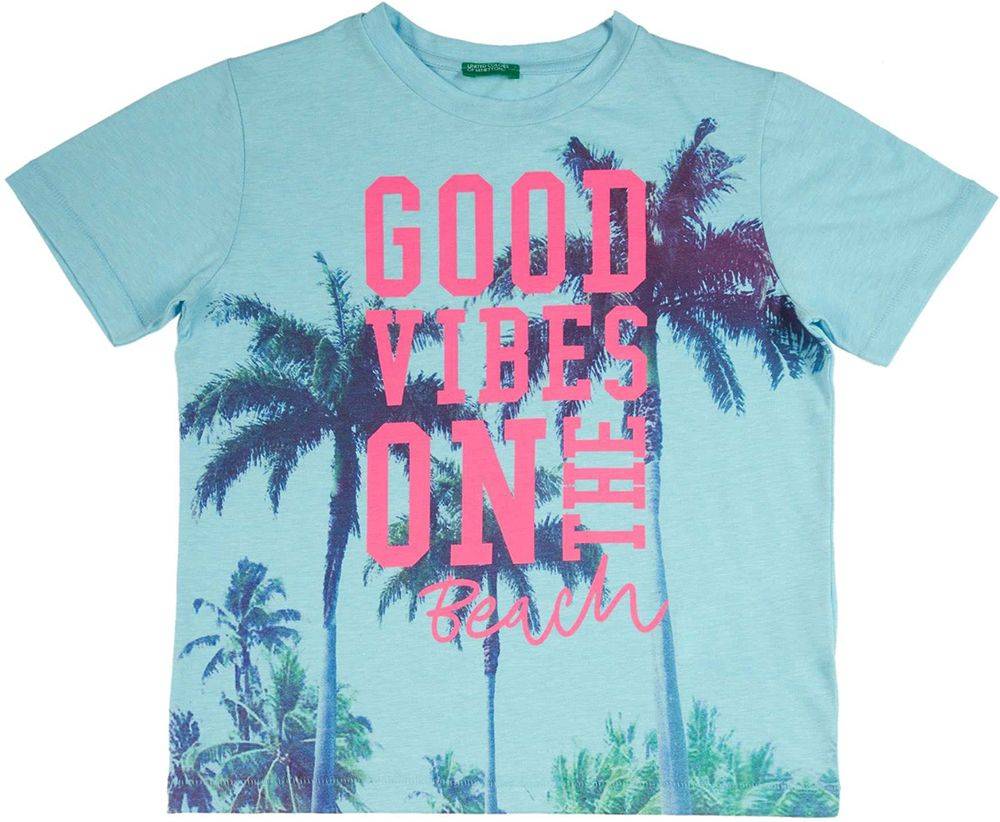 T-SHIRT BENETTON CALIFORNIAN BOY ΘΑΛΑΣΣΙ (82 CM)-(1-2 ΕΤΩΝ)