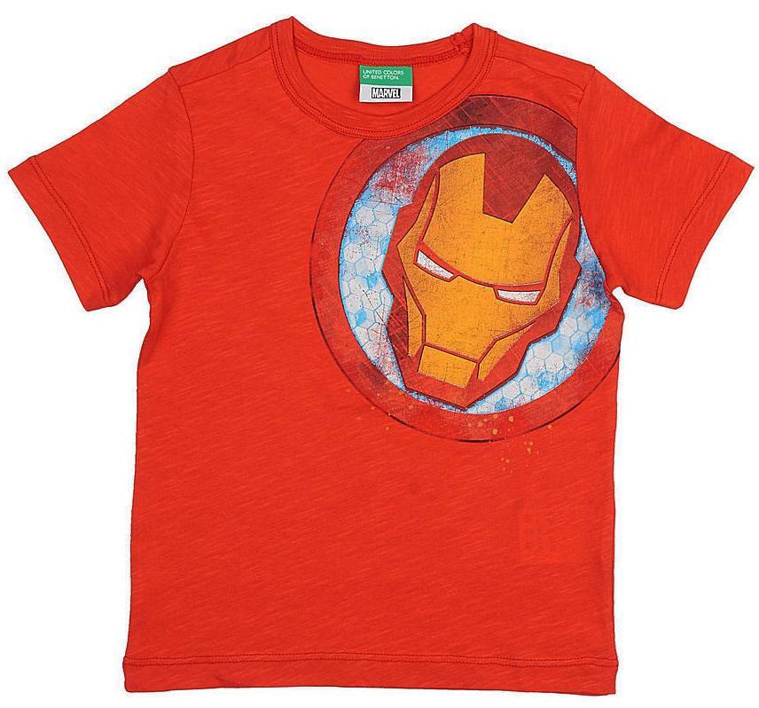 BENETTON T-SHIRT BENETTON CA MARVEL ΚΟΚΚΙΝΟ (82 CM)-(1-2 ΕΤΩΝ)